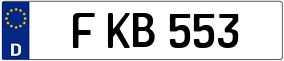 Trailer License Plate